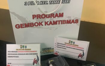 Tekan Kasus Curanmor, Polsek Metro Tamansari Lounching Launching Program Gembok Kamtibmas