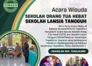 Babinsa Koramil 0825/09 Tegaldlimo, Menghadiri Wisuda Sekolah Orang Tua Hebat dan Sekolah Lansia Tangguh di Tegaldlimo