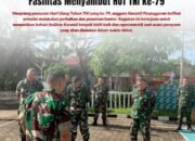 Anggota Koramil Pesanggaran Tingkatkan Fasilitas Menyambut HUT TNI ke-79