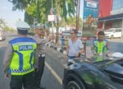 Sat Lantas Polres Kediri Kota Mulai Tilang Tiga Belas Kendaraan di Kawasan KTL, AKP Afandy: Parkir Liar Fokus Utama Kami!!!